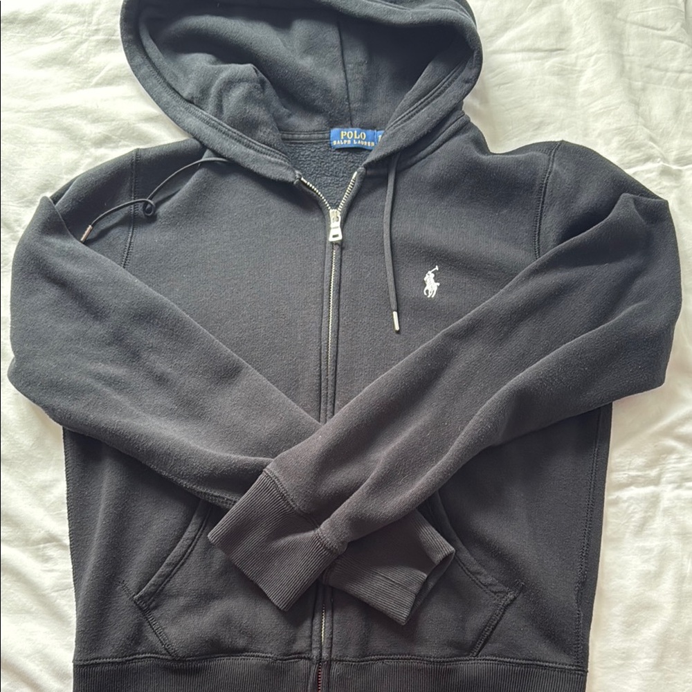 Polo by Ralph Lauren Black Zip Up Sweater